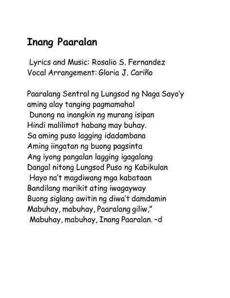 bicol march lyrics|Bicol Regional March Lyrics: Francisco B. Bulalacao Jr. Music: .